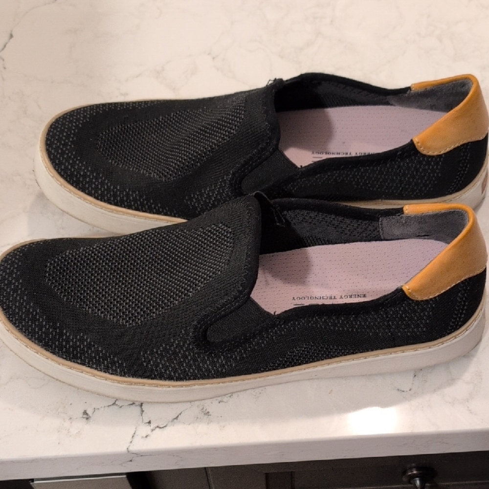 Black and Tan Slip-On Men's Shoes